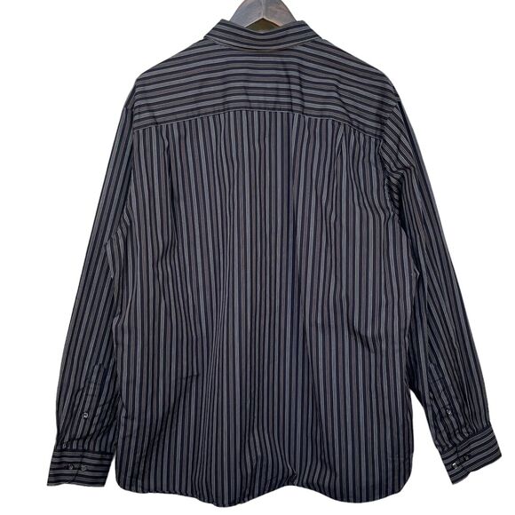 Joseph Jos A. Bank Button Down Shirt Men Size XL Blue‎ Stripe Cotton Pocket - Picture 2 of 12
